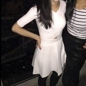 Club Monaco XS knit dress in Ivory/Winter White